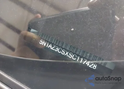 2025 Nissan Murano Sl from USA, damaged, VIN 5N1AZ3CSXSC117428